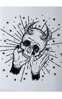 Demon Skull A4 Print