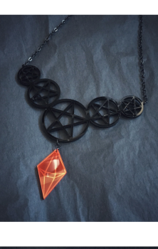 Powerful Pentacles Necklace
