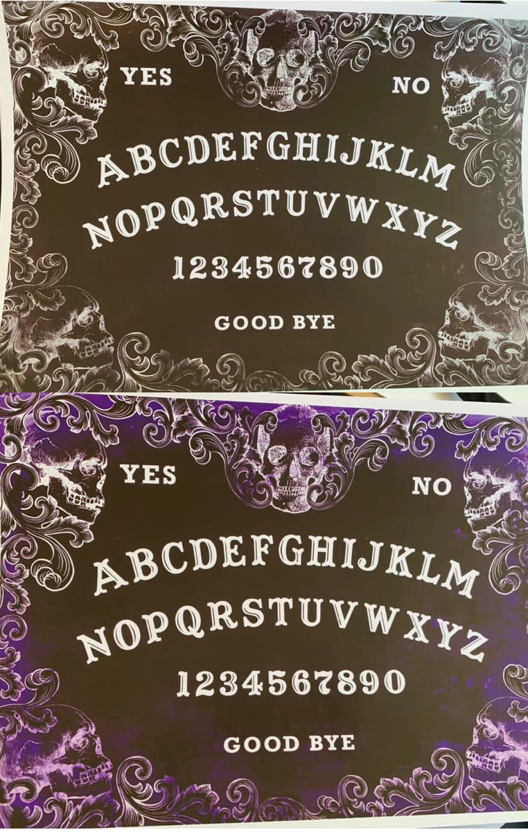 OUIJA 5 COLOURS AVAILABLE A4 Print RRP £4.99