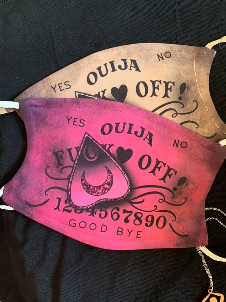 Ouija Fuck Off Face Mask