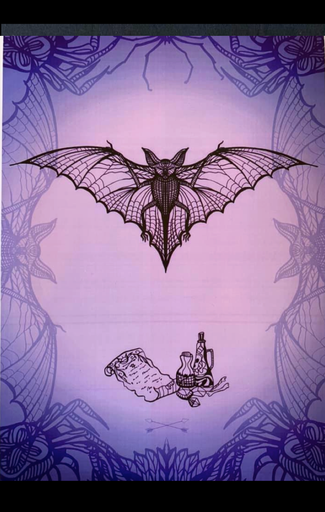 Witchcraft Bat A4 Print