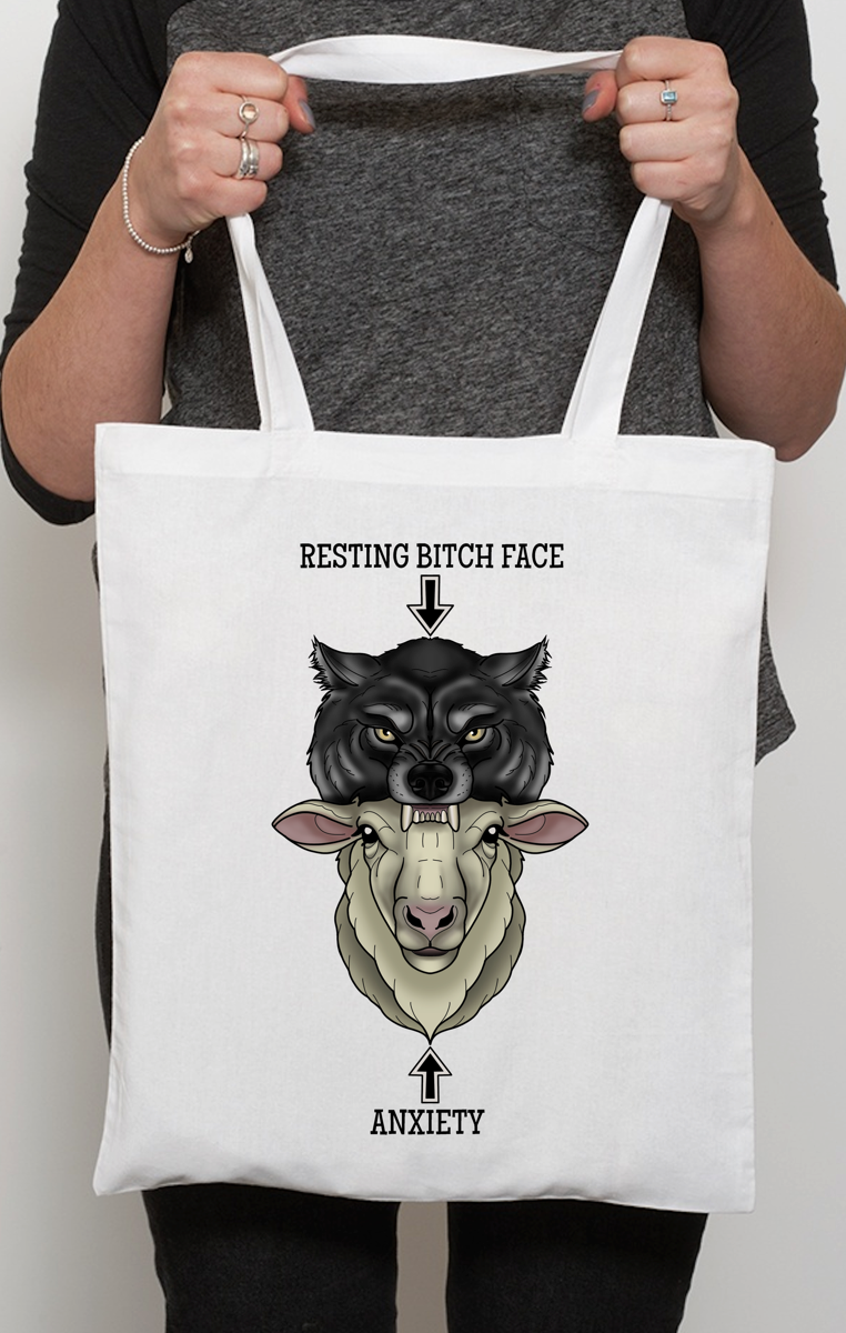Bitch VS Anxiety Tote Bag RRP £9.99