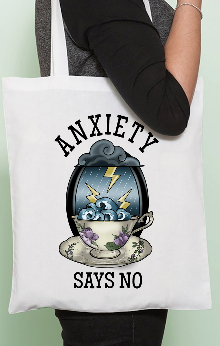 Anxiety Says No Tote Bag RRP £9.99