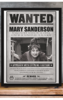 Wanted Mary Sanderson A4 Print