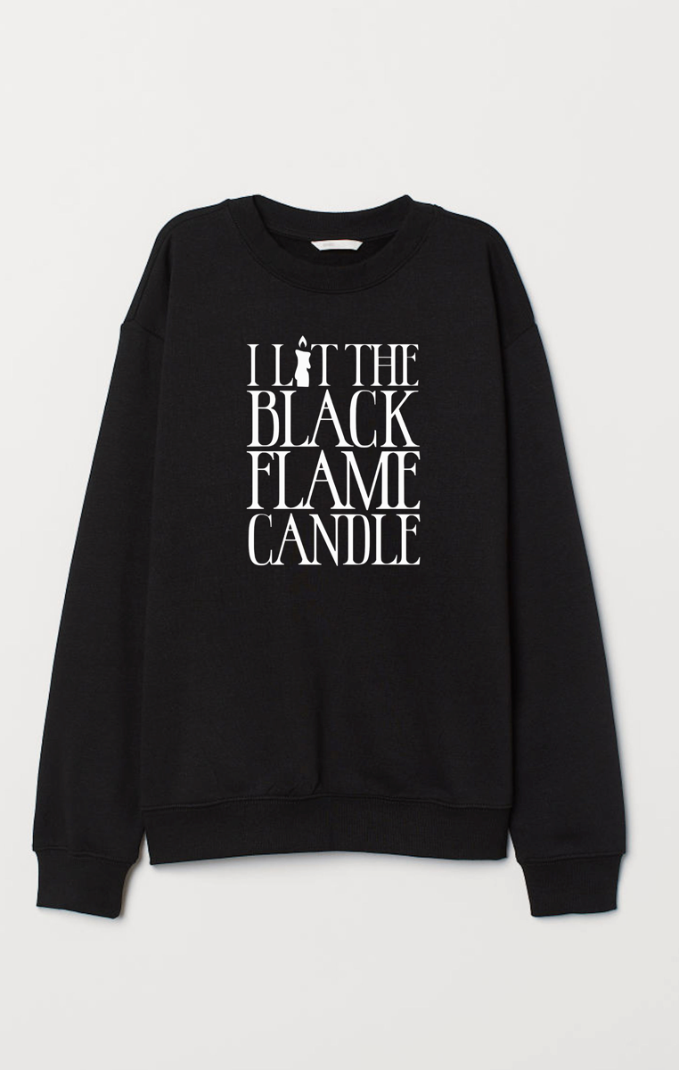 Black Flame Candle Sweatshirt 