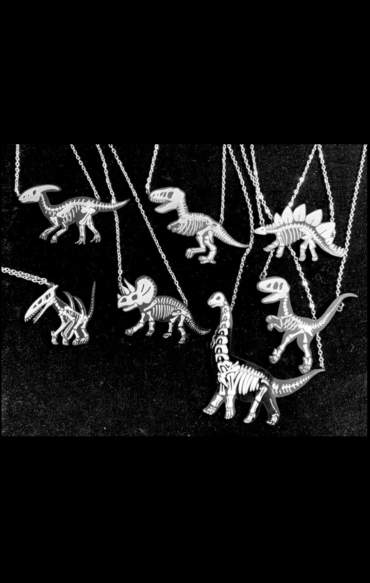 Dino Skeleton Necklaces - Choose your Dino