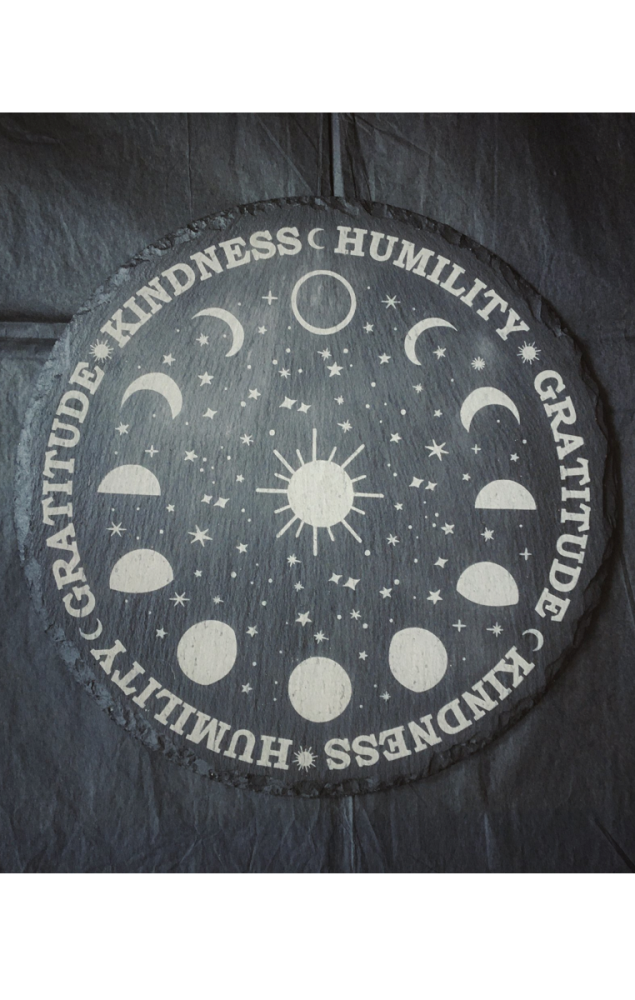 Gratitude Slate Serving Plate