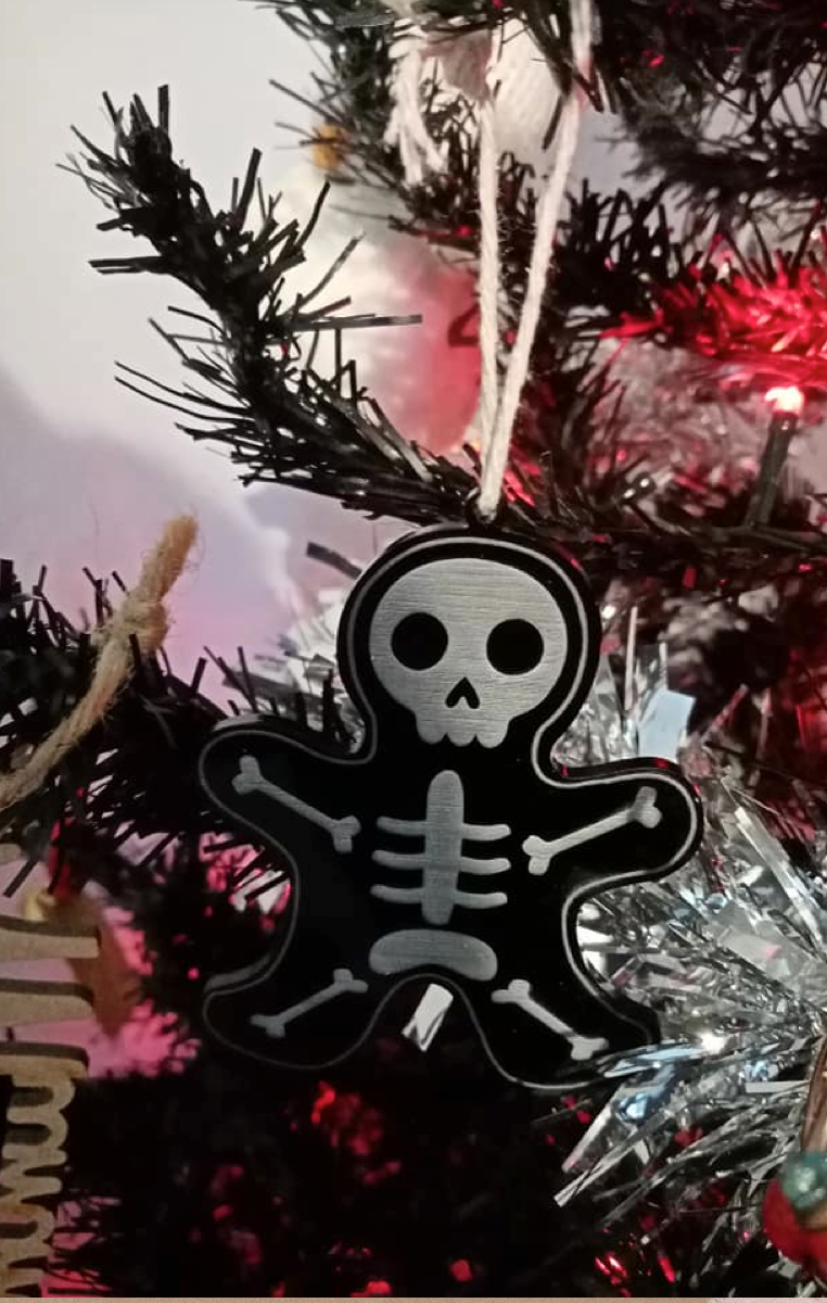 Christmas Decorations - Gingerbread Skele (pair)