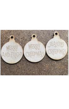 Creepy Baubles Set Of 3 - Decorate Yourself
