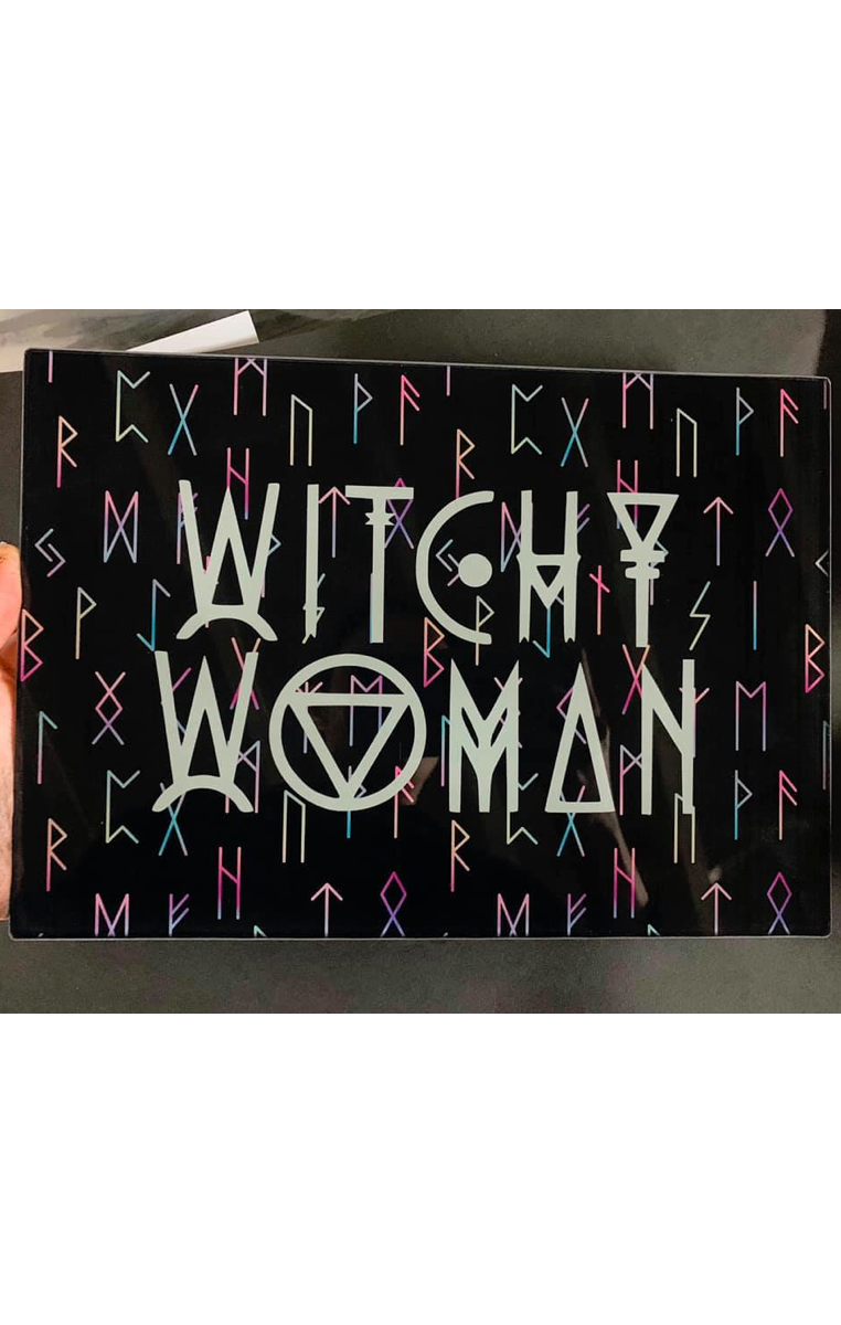 Witchy Woman Glass Chopping Board