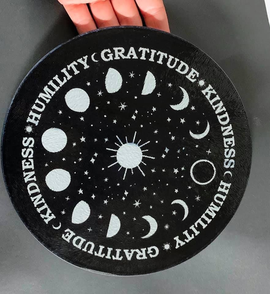 Gratitude Glass Chopping Board #406