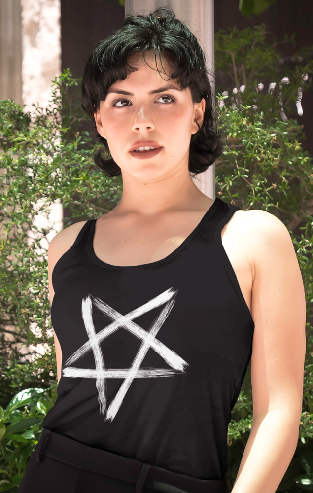 Brushed Pentagram Vest Top