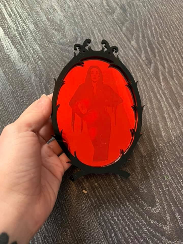 Morticia Icon Mirror Art