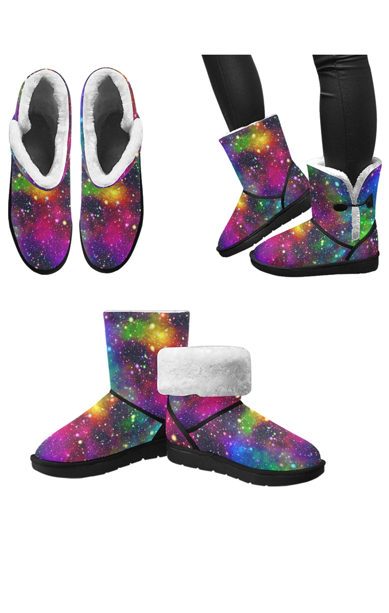 Cosmic Rainbow Snow Boots