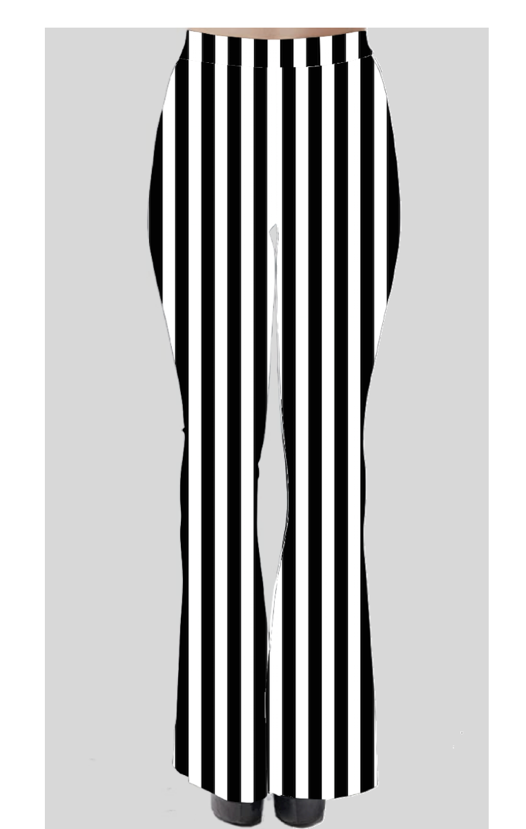 Striped Black & White Flares
