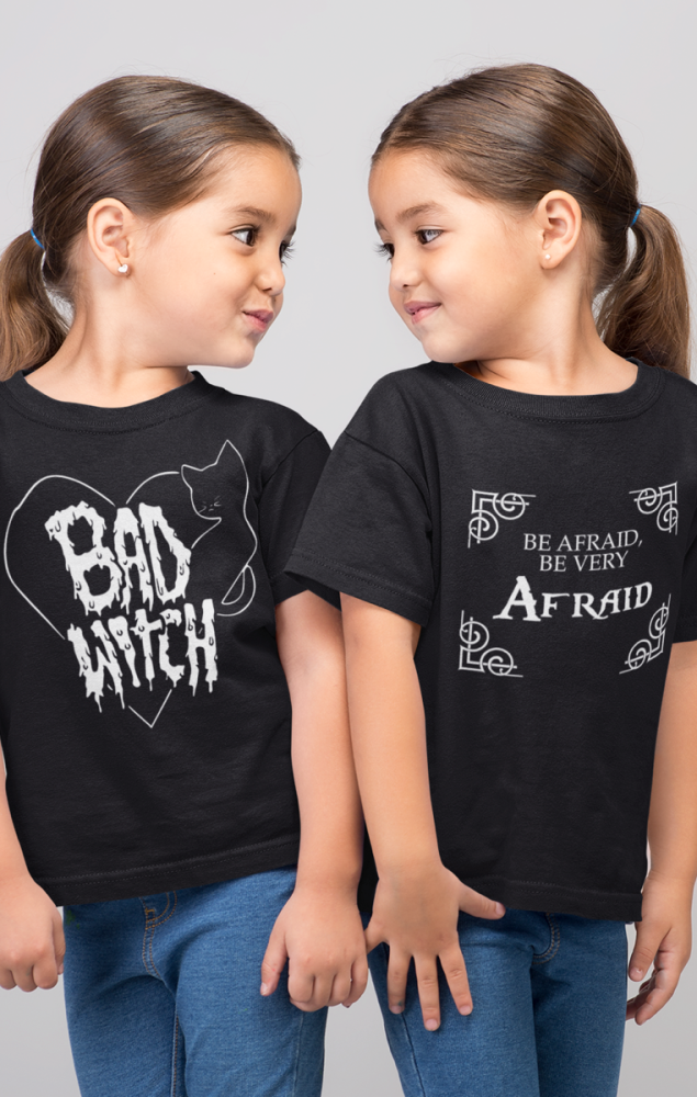 Be Afraid Kids Tshirt