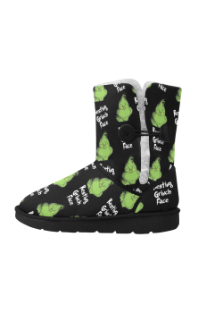 RESTING GRINCH FACE Snow Boots