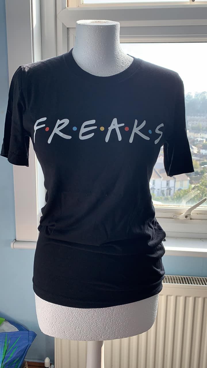 B40 freaks tee size 8-10 imperfect print £10
