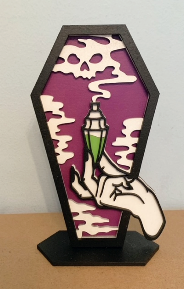 Potion Coffin Art Freestanding