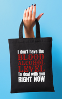 Blood Alcohol Black Bag