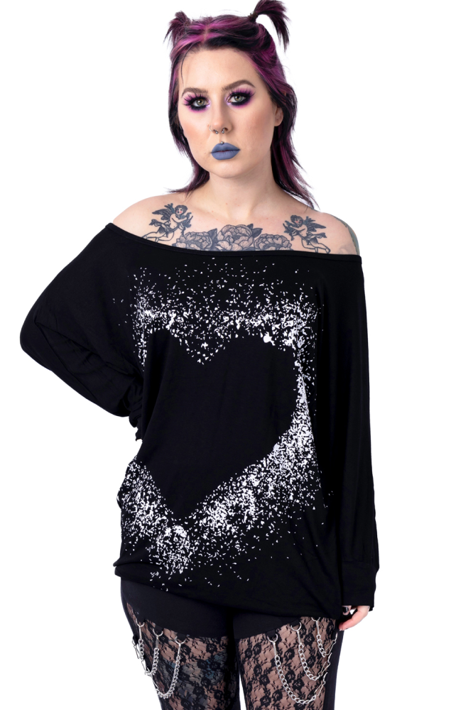 Heart Splatter Top by Innocent lifestyle RRP £27.99