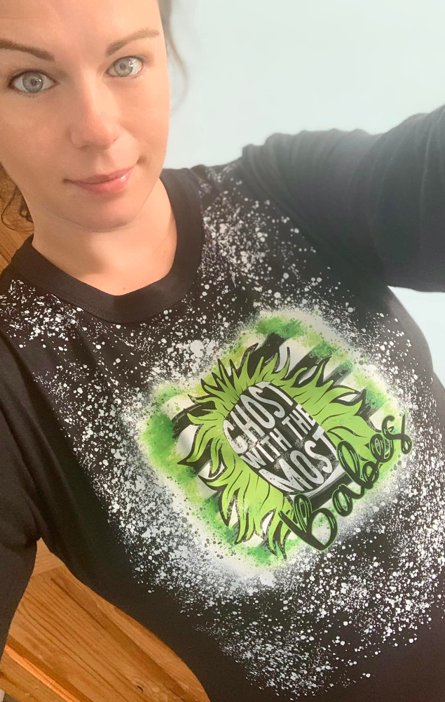 Ghost With The Most Babes Bleach effect top