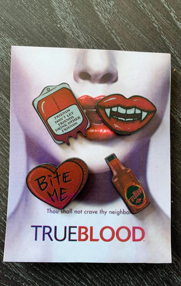 True Blood Pin Badge Set