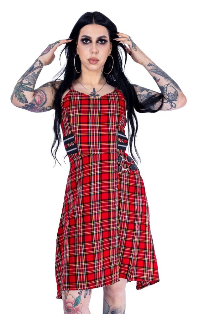 Kyla red tartan dress by Heartless RRP £49.99