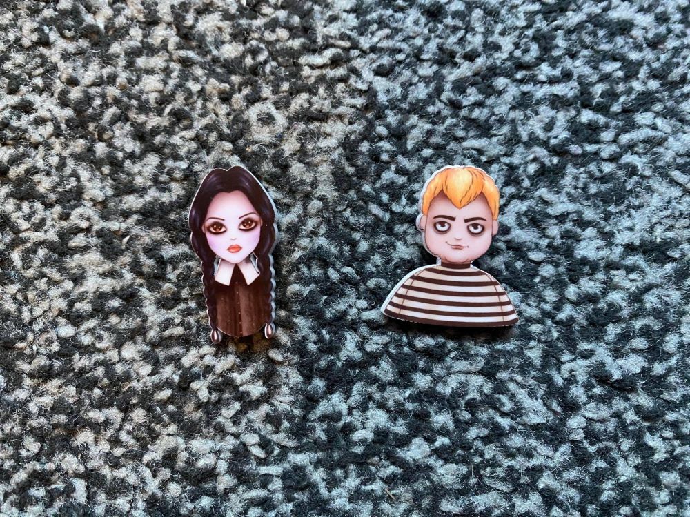 Addams Family Pin Badge Set