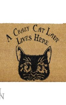 Crazy cat lady doormat
