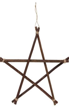 40CM Willow branch pentagram