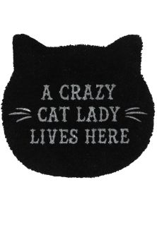 Cat lady doormat 