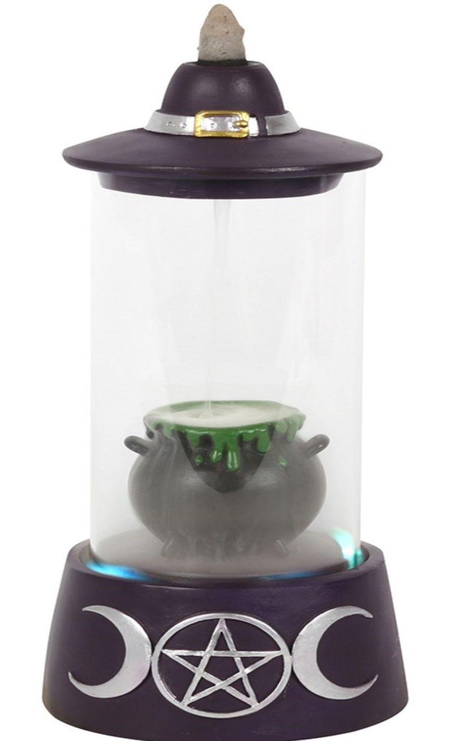 Enclosed hat and cauldron backflow burner with light RRP £44.99