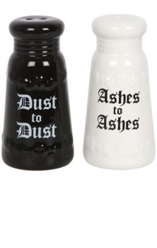 Ashes to ashes salt and pepper set 