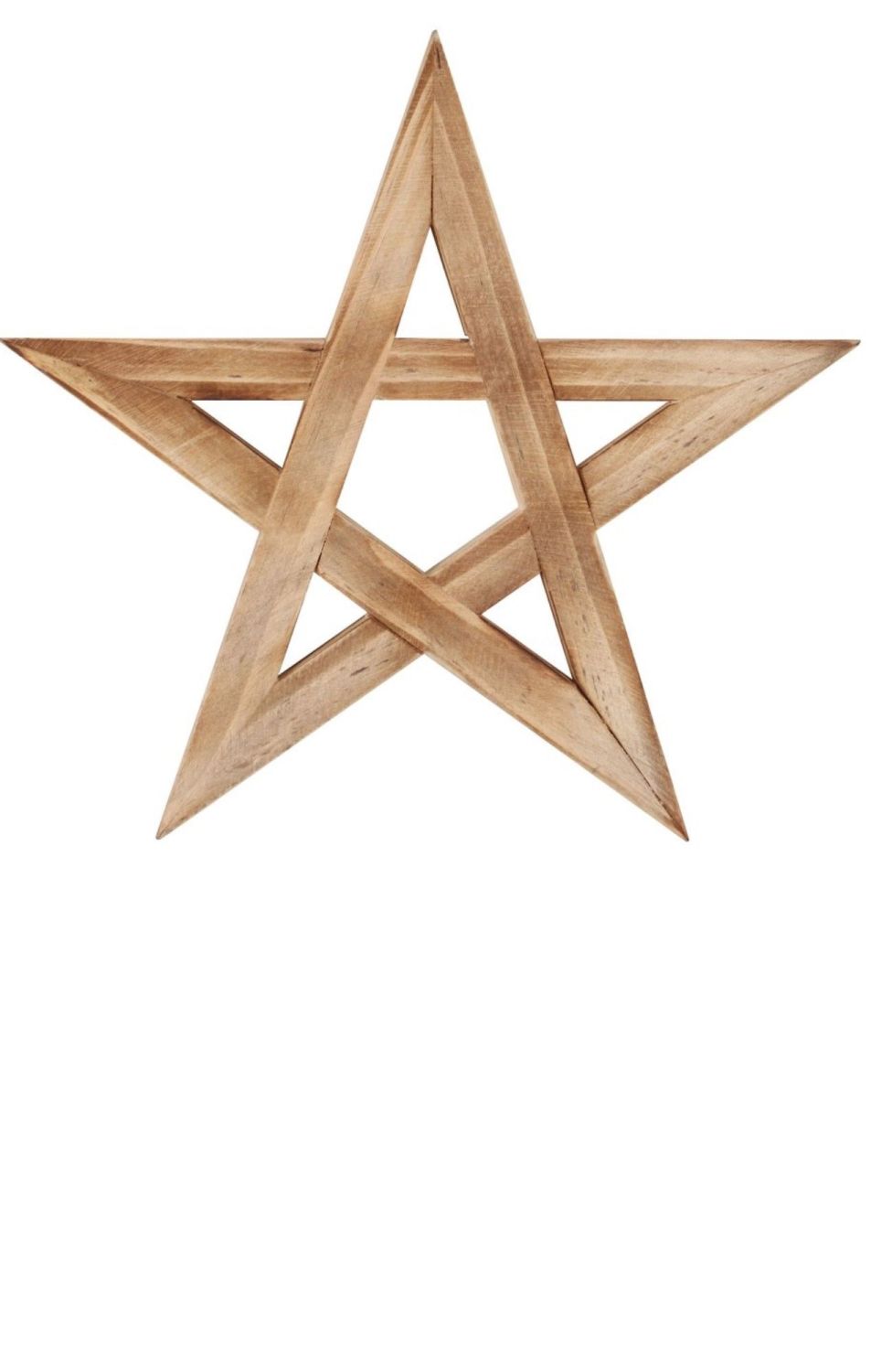 Wooden Pentagram trivet