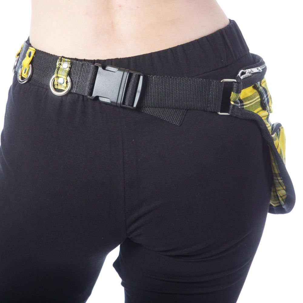 Seeker Bag Yellow Tartan by Chemical Black
