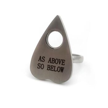 AS ABOVE SO BELOW PLANCHETTE RING SIZE 8