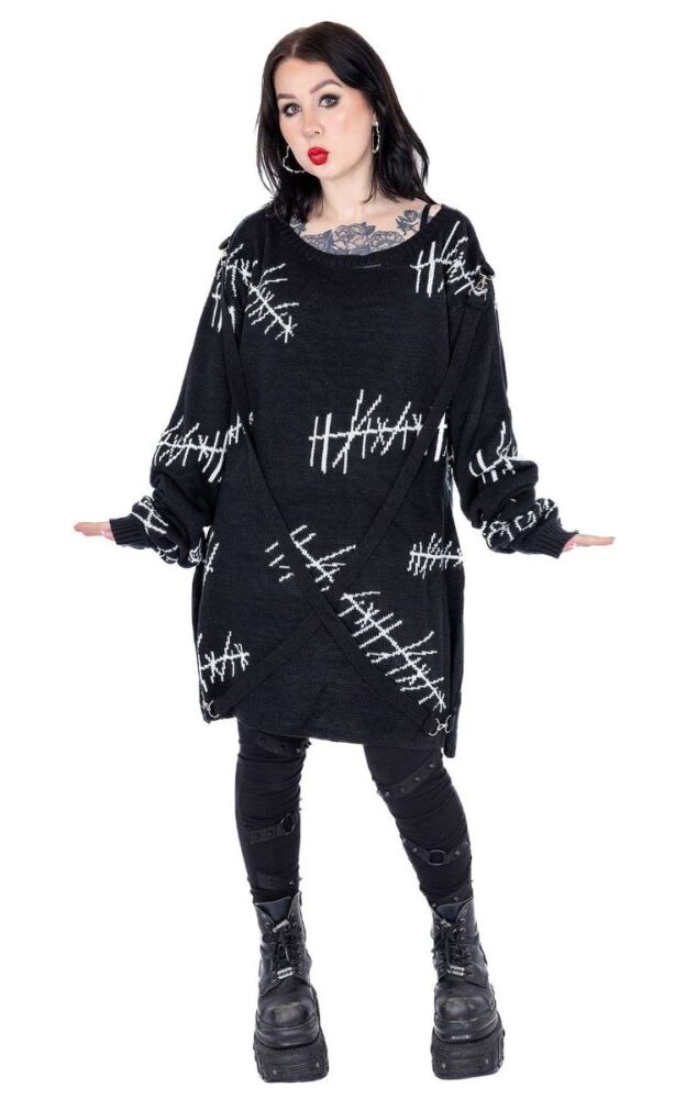 Stitch Me Jumper B&W RRP £44.99