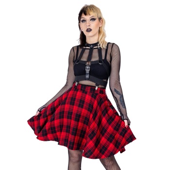 Elrene Red Check Skirt RRP £44.99