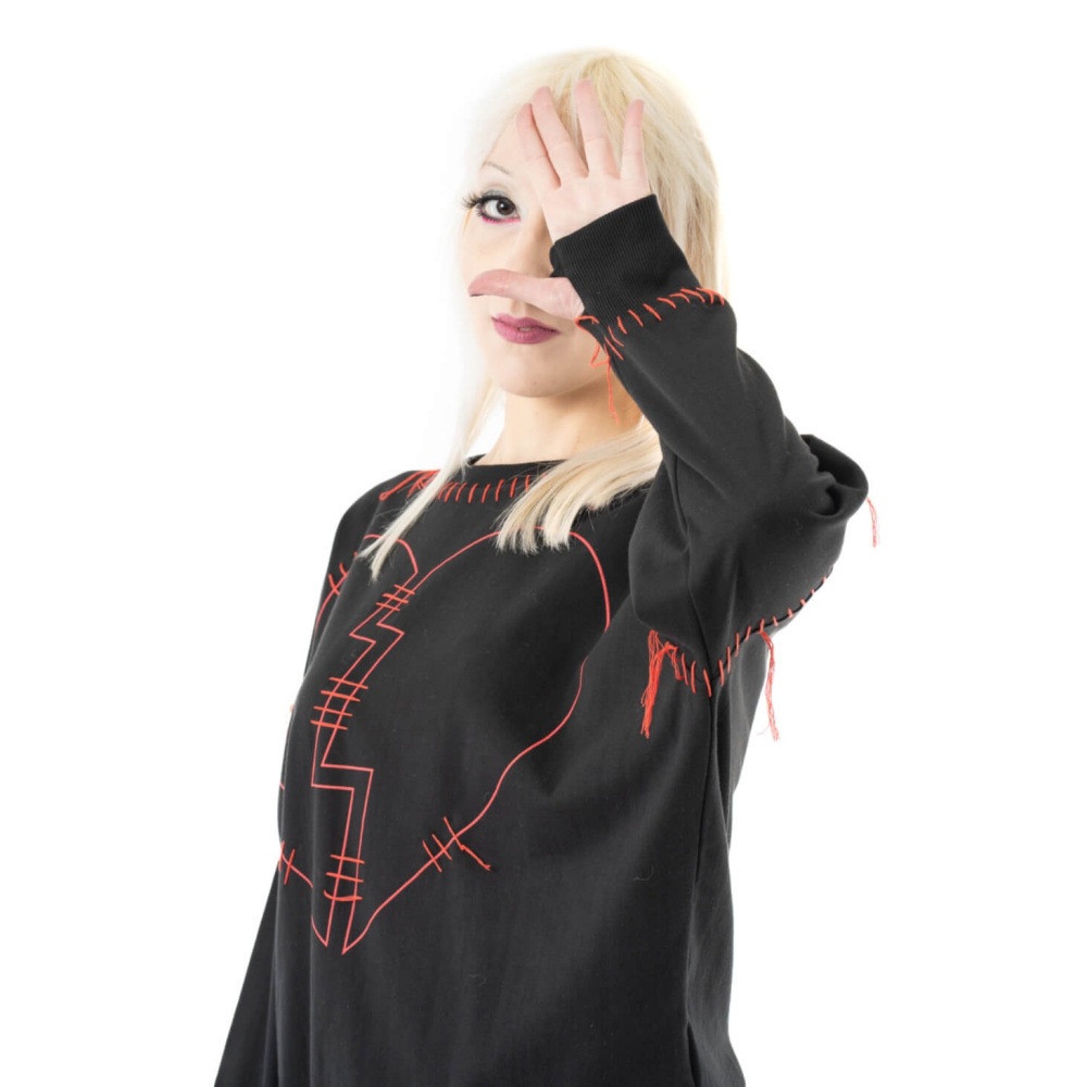 Hanalei Jumper Black & Red  RRP £39.99