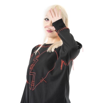 Hanalei Jumper Black & Red  RRP £39.99