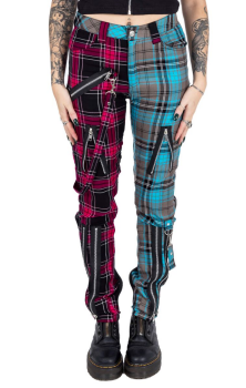 Azaria Pants Dark Pink/Blue Check RRP £44.99