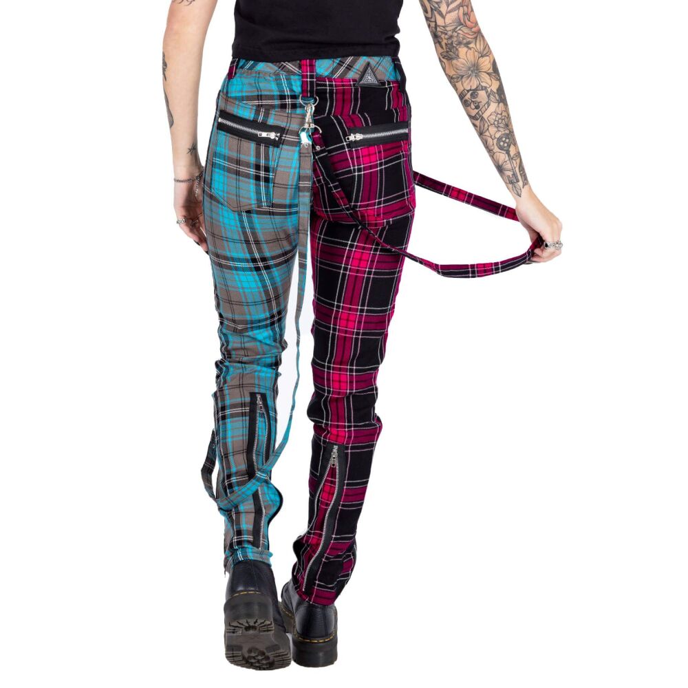 Azaria Pants Dark Pink/Blue Check RRP £44.99