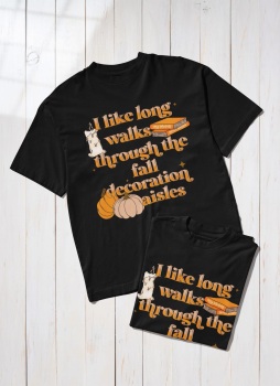 I Like Long Walks Tee Black RRP £19.99