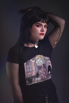 Enid/Wednesday Doll Black Tee
