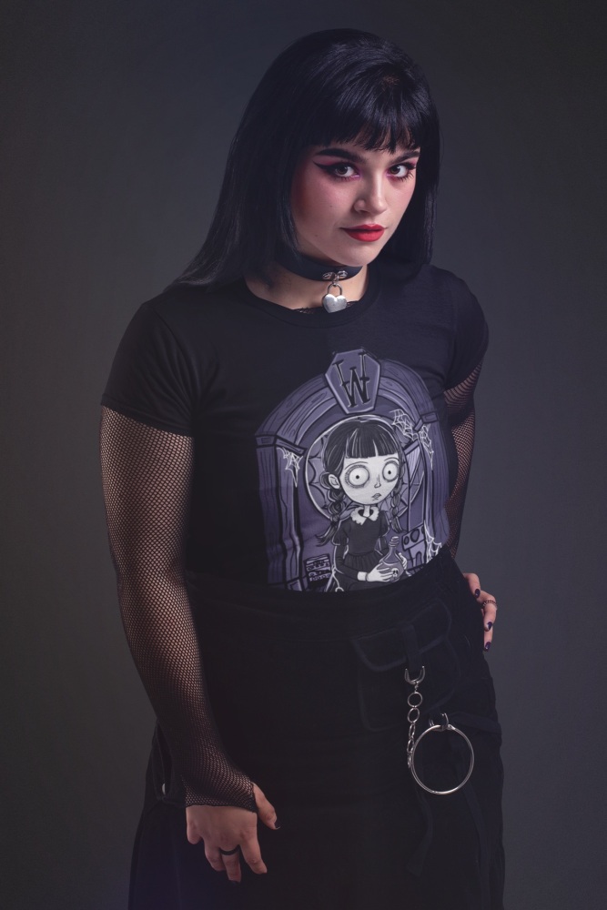 Enid/Wednesday Doll Black Tee