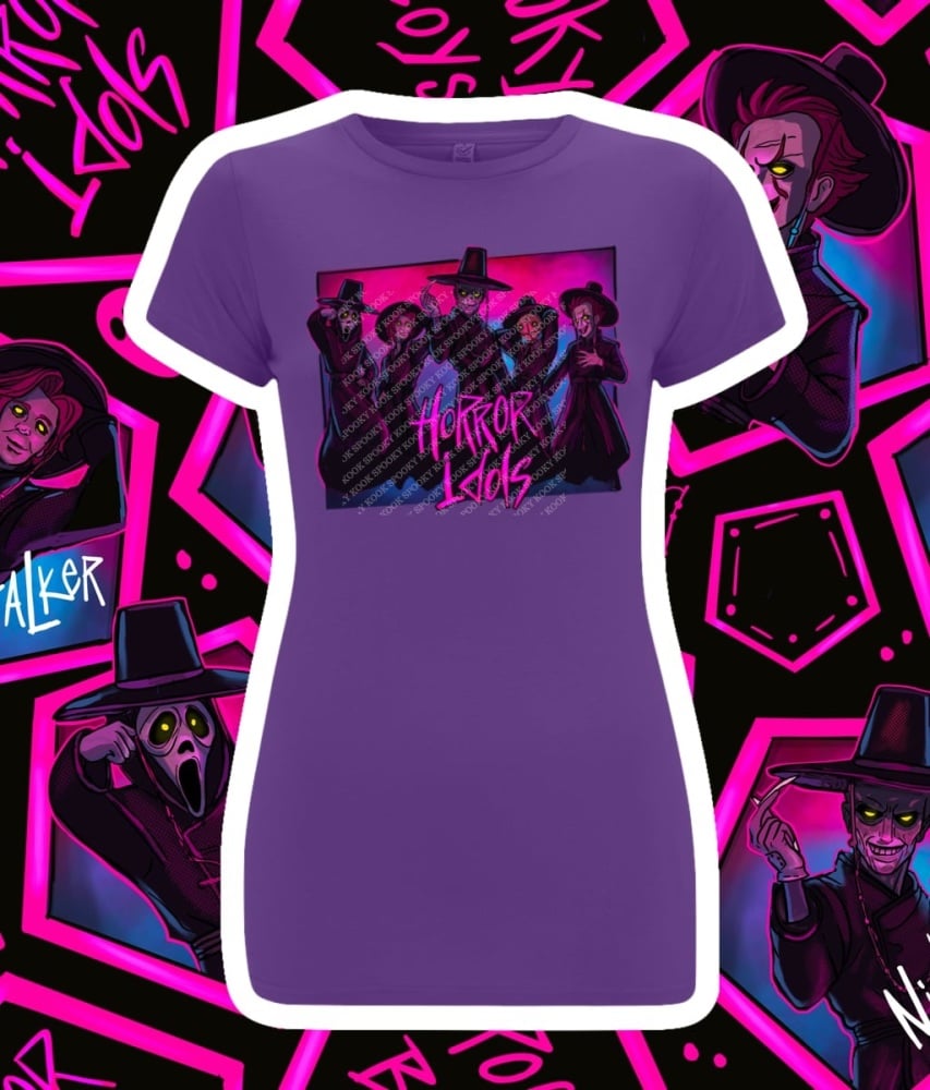 Horror Idols SK121 Purple t shirt
