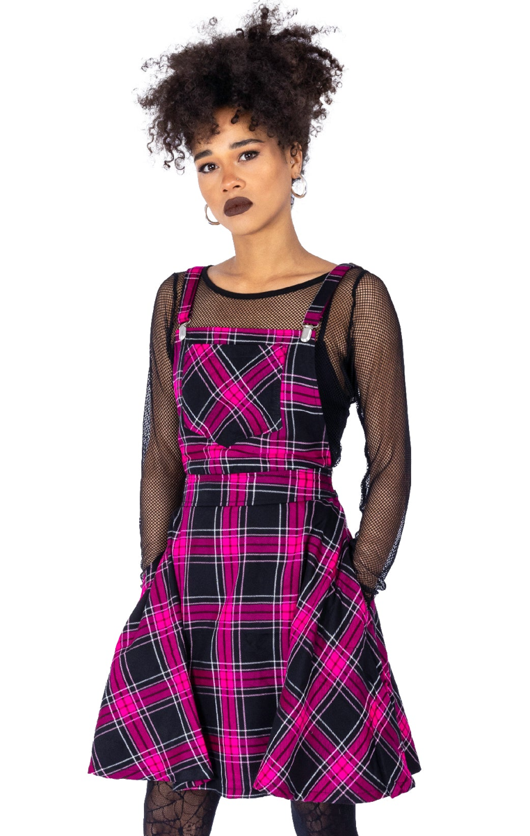 Maeve Pinafore Dress - Dark Pink RRP £37.99