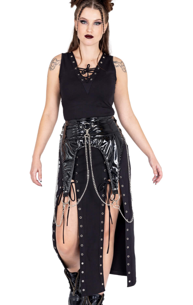 Odette Belt Black PVC