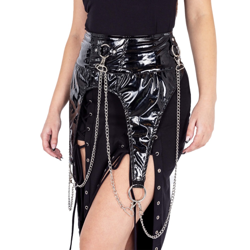 Odette Belt Black PVC